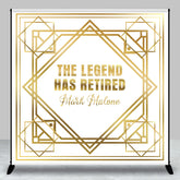 Lofaris Gold The Legend Has Retired Personalized Backdrop